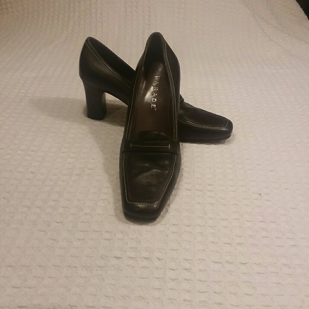 Parade Brown Leather Heels
